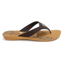 aeroblu Chocolate Brown V-Strap Sandals For Women - 2407