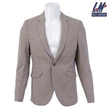 KILOMETER Khaki Brown Single Buttoned Woolen Coat For Men - KM 683899-7x