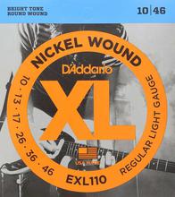 D'addario EXL110 Nickel Wound Regular Light Gauze Electric Guitar String