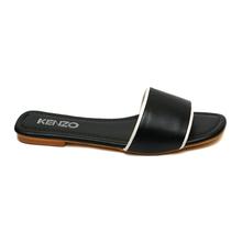 Black with black lining flat sandal