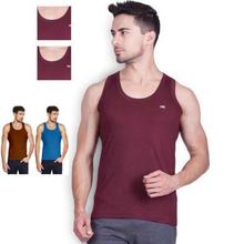 Amul Comfy Men's Cotton Sleeveless Vest Sando (Pack Of 3)