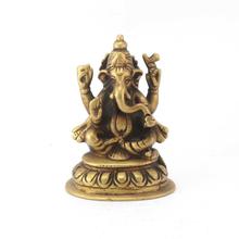 Golden 4'' Lord Ganesh Decorative Statue