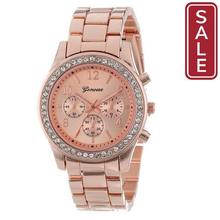 SALE- 2018 New Fashion Faux Chronograph Plated Classic