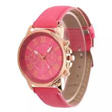 Watch Women Faux Leather Band Wristwatch