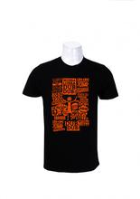 Wosa -Round Neck Wear Black Rick Letter Tees Printed T-shirt For Men