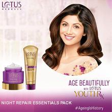 Lotus Herbals Youth Rx  Anti-Ageing Nourishing Night Repair Essentials Pack (Cream 50g + facewash 100g)