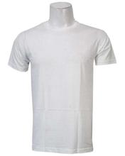 White Plain Cotton Tshirt For Men