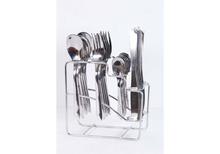 Tulip Steel Cutlery Set with Stand - FANTACY