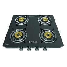Faber Toughened Glass Gas Stove – 4 Burners