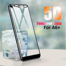 5D Tempered Glass For Samsung Galaxy A6+ - Black