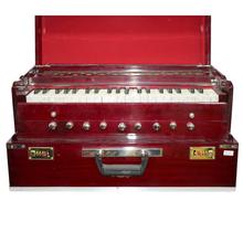 Folding Harmonium Bina 17 With Free Cover - Dark Brown