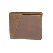 Tan Brown Bi-fold Wallet For Men