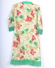 Saavya Design'S Women Beige/ Green Kurti