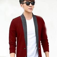 Two Toned Summer Cardigan For Men