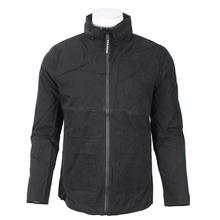 Black Thin Jacket With Hideable Hood For Men