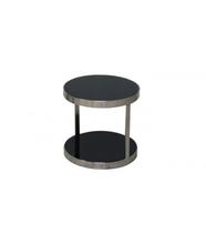 END TABLE JAN-D50 CJ830A CHROMIUM GLASS