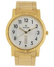 Titan Analog White Dial Men's Watch 1647YM03