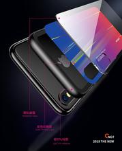 Joyroom TPU + PC + Tempered Glass Rainbow Back Case Cover for iPhone XS Max / 6.5 Inch