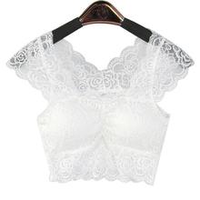 HOT 2017 New Women Sexy Lace Bralette Bra Bustier Crop Top Black Cropped Blusas Vest Halter Tank Tops Camisole Summer Tops