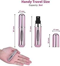 Perfume Atomizer, Spray Bottle ,Travel Size perfume holder, Perfume Holder , Mini Perfume Refilable bottle, Flexible and fits everywhere. (5ML)