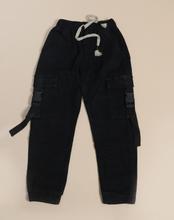 Black Cotton Jeans Box Joggers - For Boys