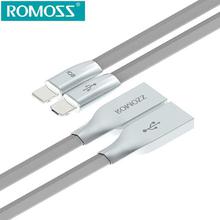 ROMOSS CB22c Gemini Data Sync & Charging USB Cable for iOS & Android 2 in 1 micro USB Cable for Android and iOS