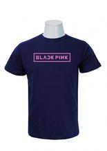 Wosa - Round Neck Wear Blue Pink BTS T-Shirt For Men