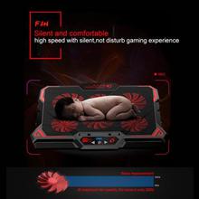 COOLCOLD 17inch Gaming Laptop Cooler Six Fan Led Screen Two USB Port 2600RPM Laptop Cooling Pad Notebook Stand for Laptop