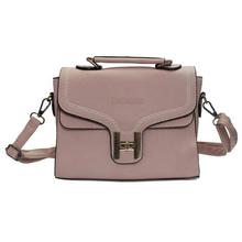 Blush Pink Textured Front Lock Sling Bag  For Women