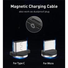 USLION Magnetic USB Cable Fast Charging USB Type C Cable