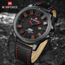 NaviForce NF9061M Date/Day Function Analog Watch For Men (Black/Grey)