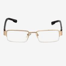 PEE GEE Golden Half Rim Rectangular (Unisex) Frame Eye Glass