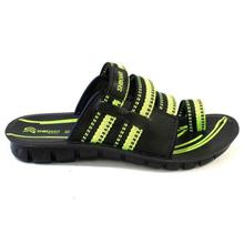 Shikhar Shoes Neon/Black Slip-On Sandals For Men - 1703