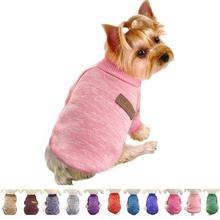 Classic Dog Clothes Warm Puppy Outfit Pet Jacket Coat Winter Dog Clothes Soft Sweater Clothing For Small Dogs Chihuahua noDC5