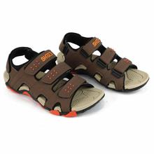 Brown Velcro Sandals For Men