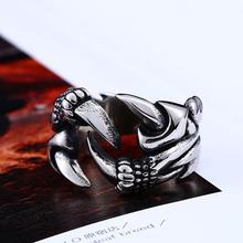 Unique Dragon Claw Ring For Men Fashion Stainless Steel