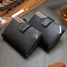 NO.ONEPAUL Vintage Men's Short Wallet Men Genuine Leather