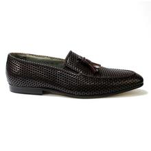 Coffee Brown Tassel Slip-On Formal Shoes For Men - 1888E-2A