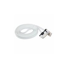 White Small Noodle Flat USB Data Charger Cable For iPhone 4 4G 4S