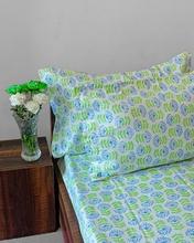 Kaapa Blue Flower Cotton Bedsheet