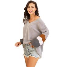 Oversized Sweetheart V Neck Sweater