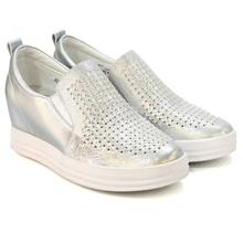 Shoe.A.Holics Candice Inner Wedge Sneakers For Women - Silver