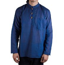 Pack of 3 Full Sleeve Linen T-shirt-Blue/Black/Green