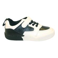 Black Cat Grey/White Velcro Casual Shoes For Boys - BCKS-V116