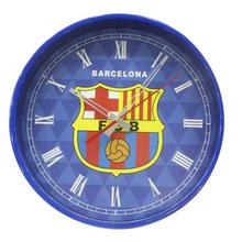 Barcelona Round Wall Clock – Blue/Red