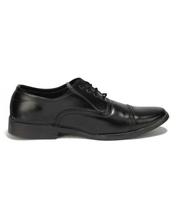 Black Solid Formal Lace Up Shoes For Men - (825)