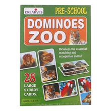 Creative Educational Aids Dominoes Card Game (Zoo) - Green