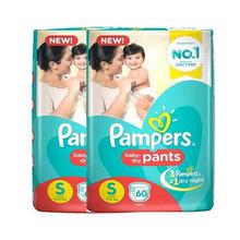 Pampers New Diapers Pants Monthly Pack, Small (120 Count)