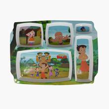 Servewell Chota Bheem 3 Partition Plate