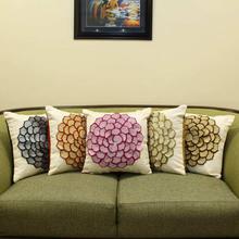 Pack of 5 Flower Printed Cushion Cover